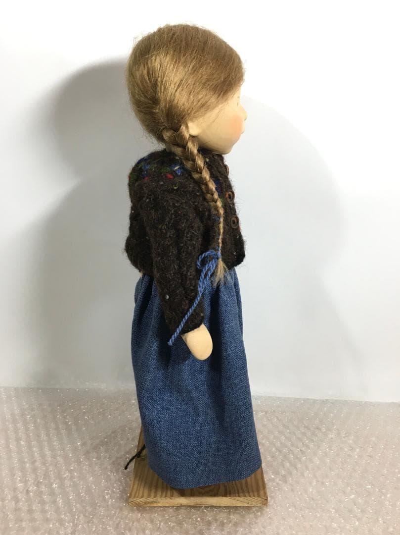 ○[美品] ポングラッツ人形 pongratz オールウッド 木製人形37cm