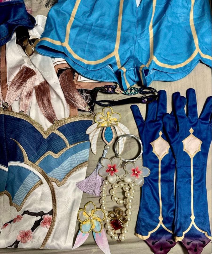 【ウィッグ付き】崩壊スターレイル 阮梅　ルアン・メェイ　扇子　Lサイズ