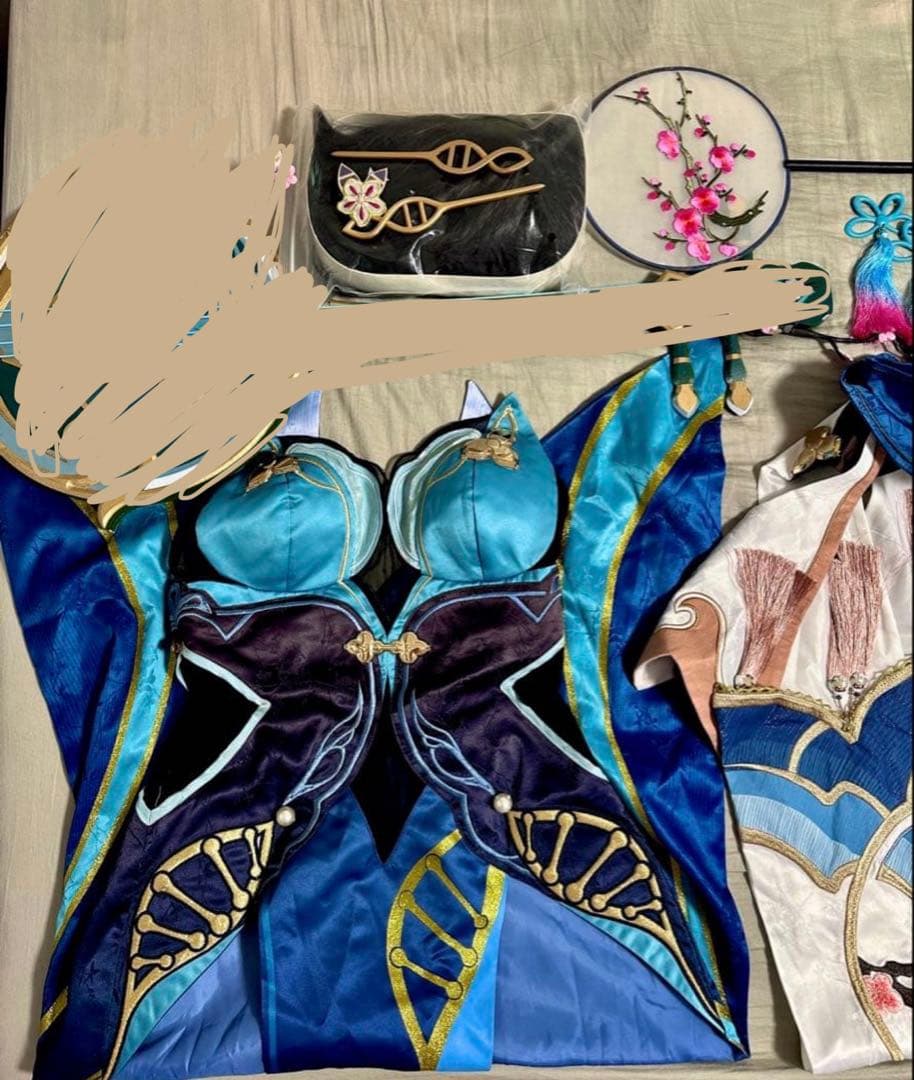 【ウィッグ付き】崩壊スターレイル 阮梅　ルアン・メェイ　扇子　Lサイズ