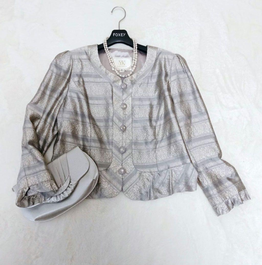 ユキコキミジマ　ソワール　15号シルク混　ジャケットのみ