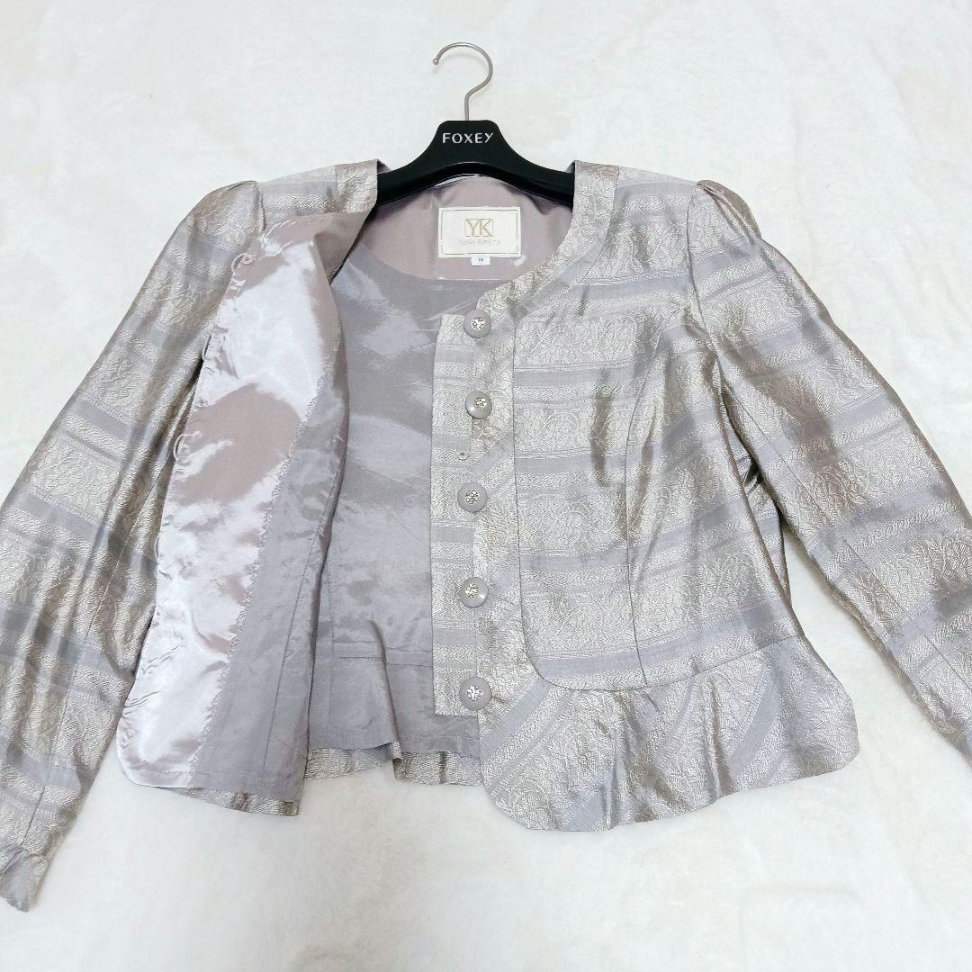 ユキコキミジマ　ソワール　15号シルク混　ジャケットのみ