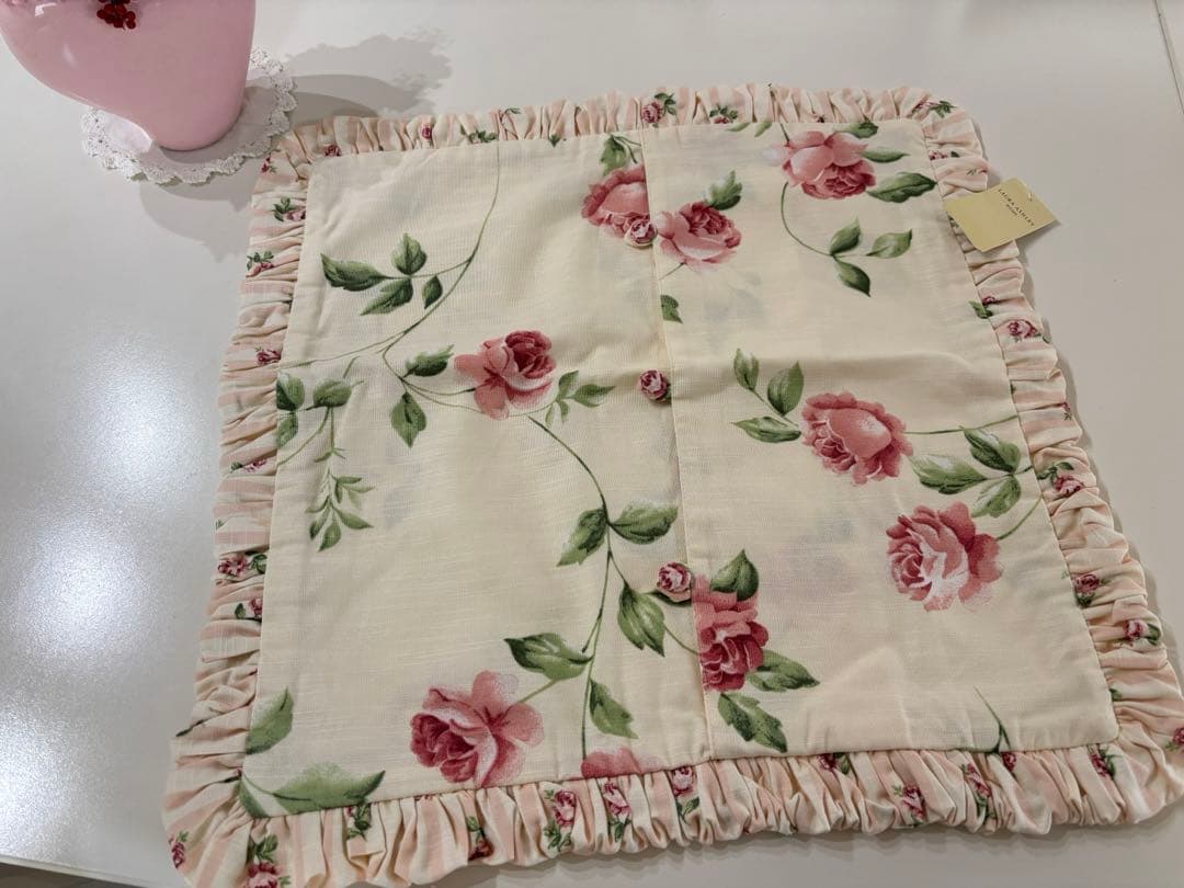 ローラアシュレイ クッションカバー　クチュールローズ