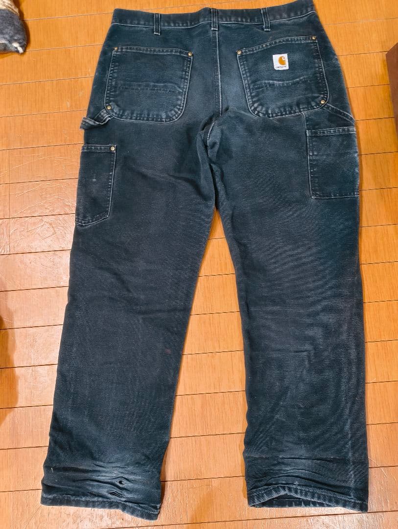 鬼フェード！Carhartt ワークパンツ ブラック　W34xL30