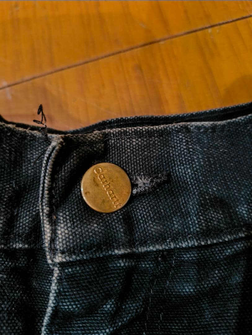 鬼フェード！Carhartt ワークパンツ ブラック　W34xL30