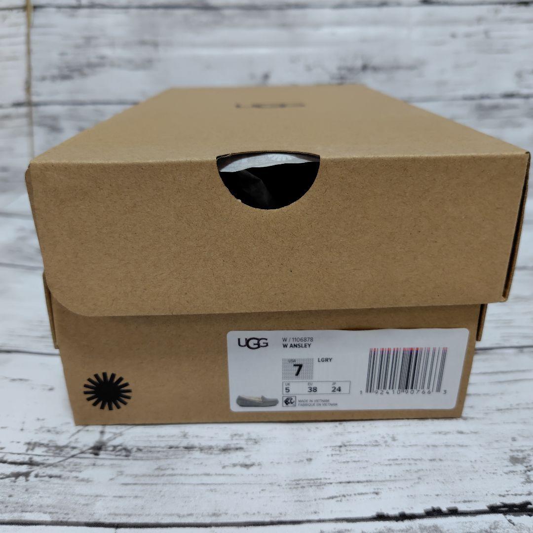 UGG ANSLEY モカシン ライトグレー 24cm