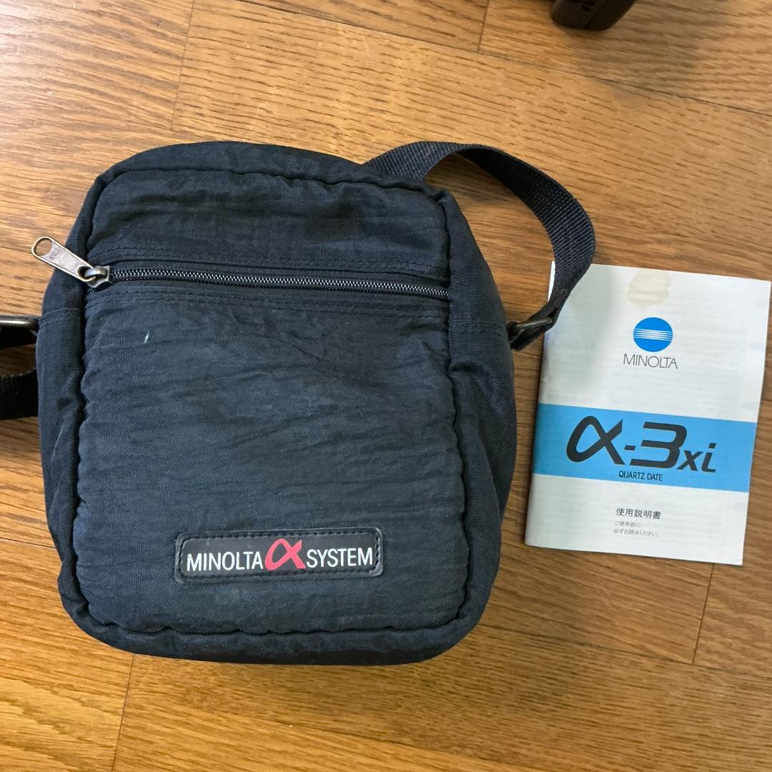 フィルムカメラ一眼レフ　ミノルタMINOLTA α3xi ズームレンズ2本つき