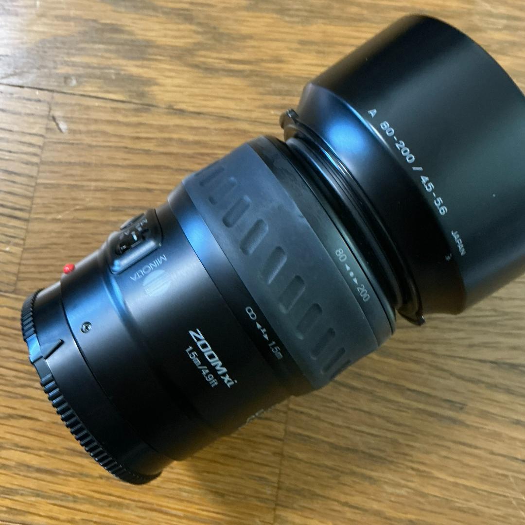 フィルムカメラ一眼レフ　ミノルタMINOLTA α3xi ズームレンズ2本つき