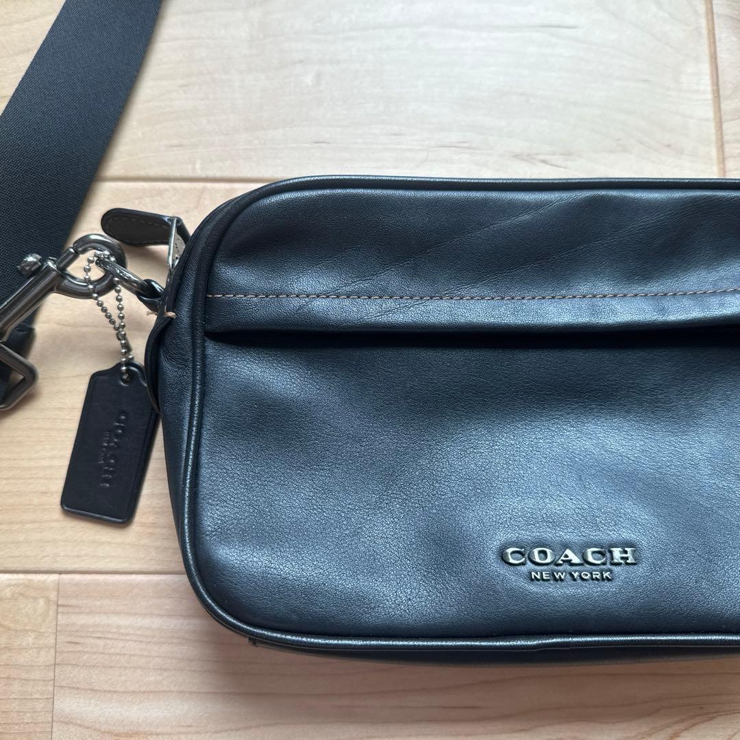 【COACH】グラハム　カメラバッグ　ショルダーバッグ　レザー 黒