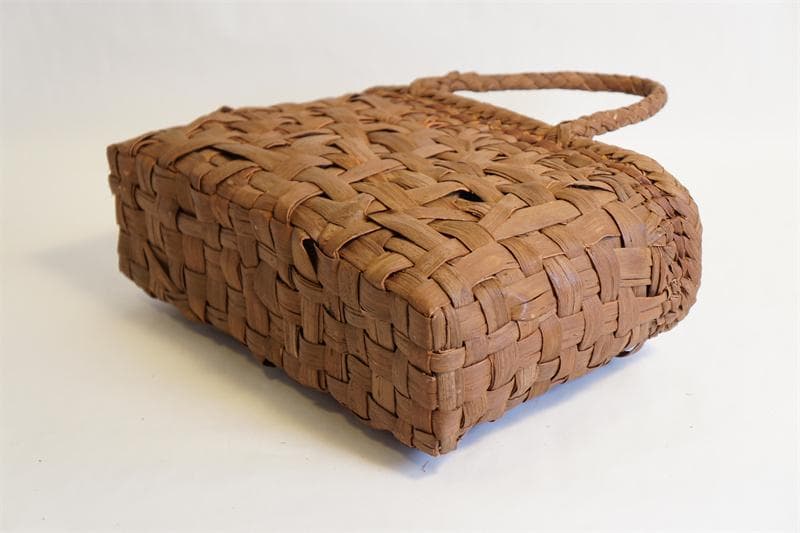 乱れ編み 山葡萄 かご　籠 バッグ 一番皮 中布と内ポケット付き かごバッグ