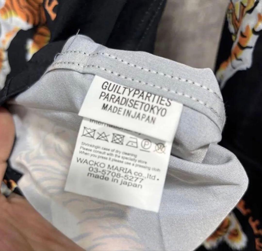 新品未使用 長袖 WACKO MARIA レーヨンシャツMサイズ