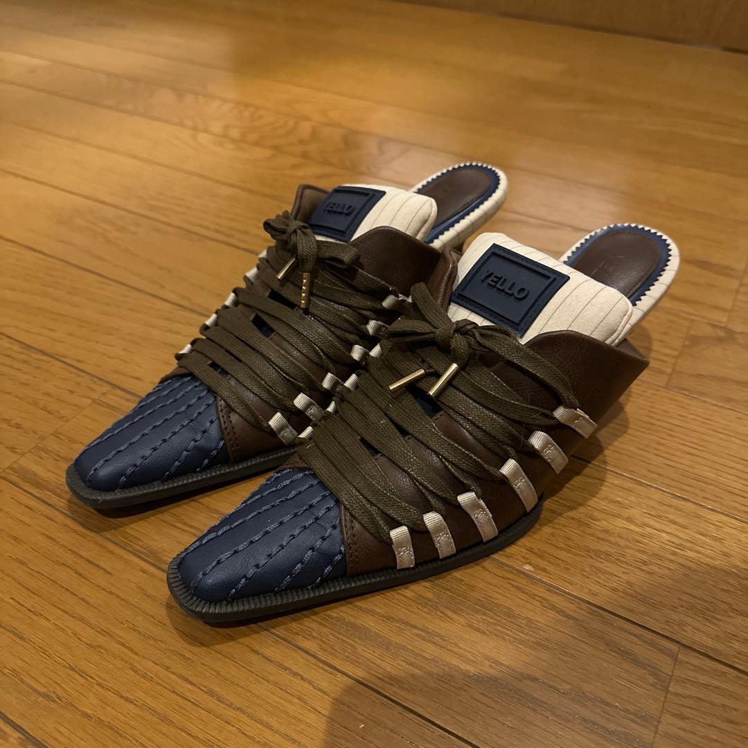 YELLOW　スニーカーミュール