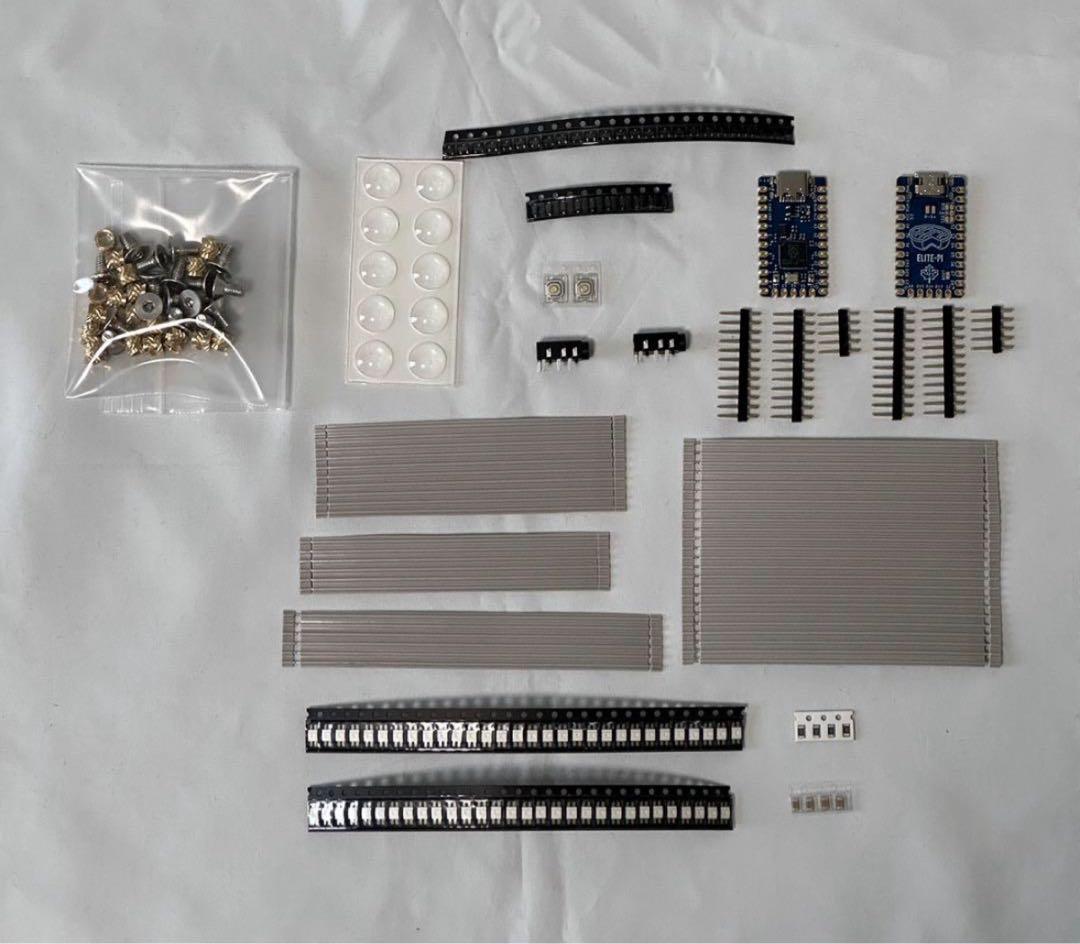bastard keyboards Scylla PCBとパーツ類とケース