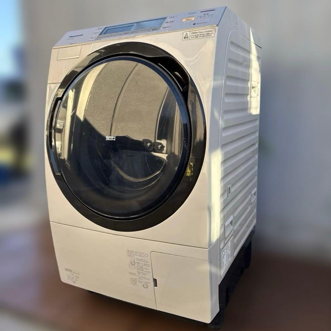 Panasonic ドラム式洗濯乾燥機 10kg エコナビ搭載 希少カラー