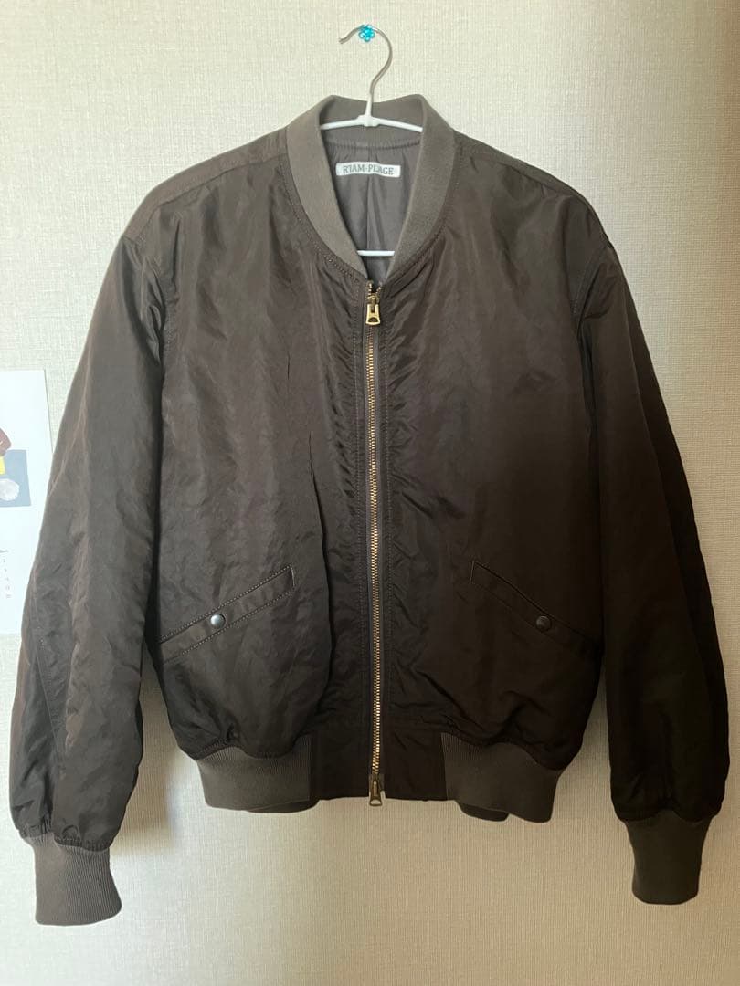ほぼ新品✨RIAM-PLAGE プラージュMA-1ジャケット 茶