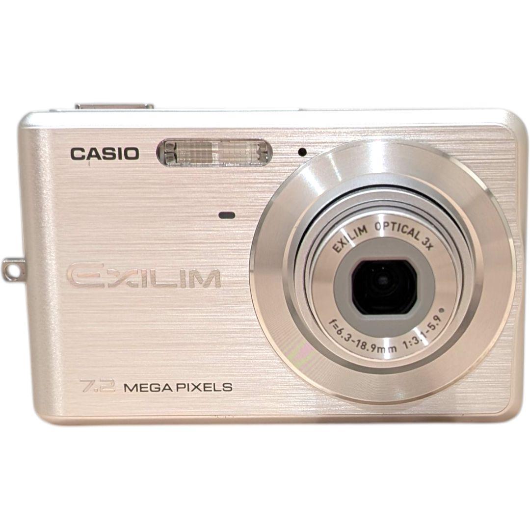 美品 動作確認済 CASIO EX-Z77 シルバー デジカメ 充電器 SD
