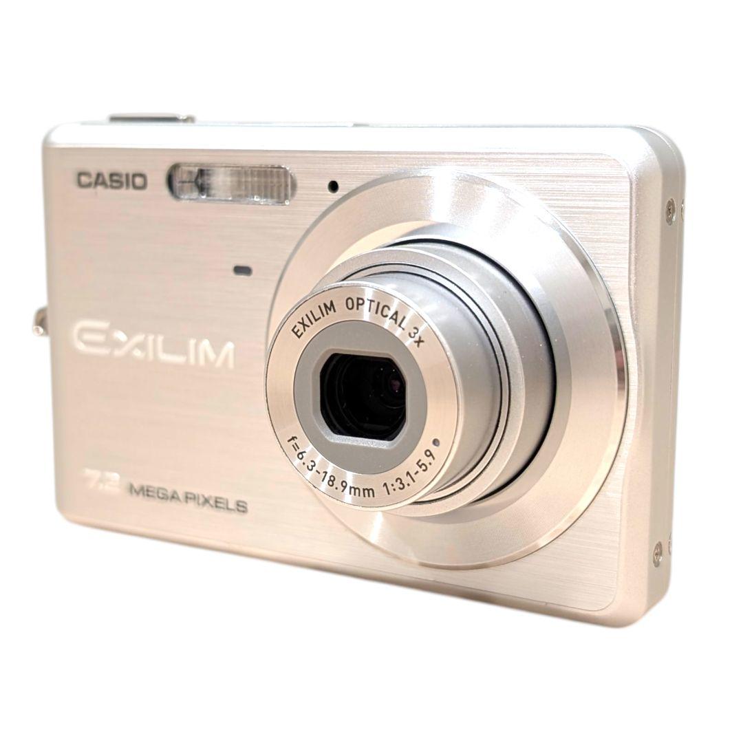 美品 動作確認済 CASIO EX-Z77 シルバー デジカメ 充電器 SD