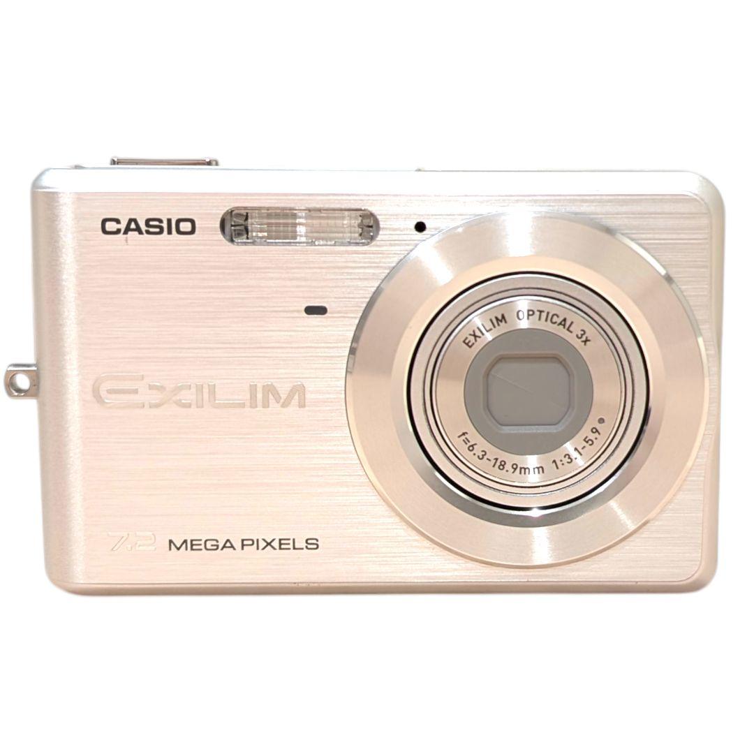 美品 動作確認済 CASIO EX-Z77 シルバー デジカメ 充電器 SD