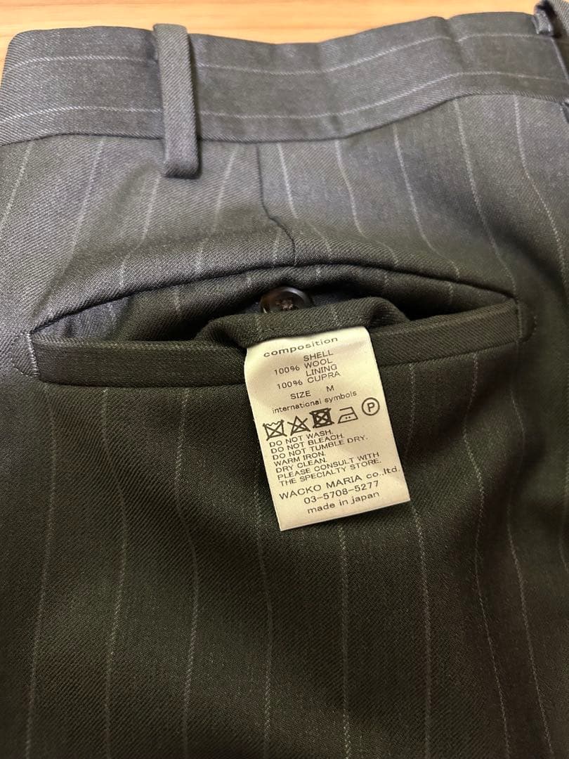WACKOMARIA ErmenegildoZegna スラックス グレー