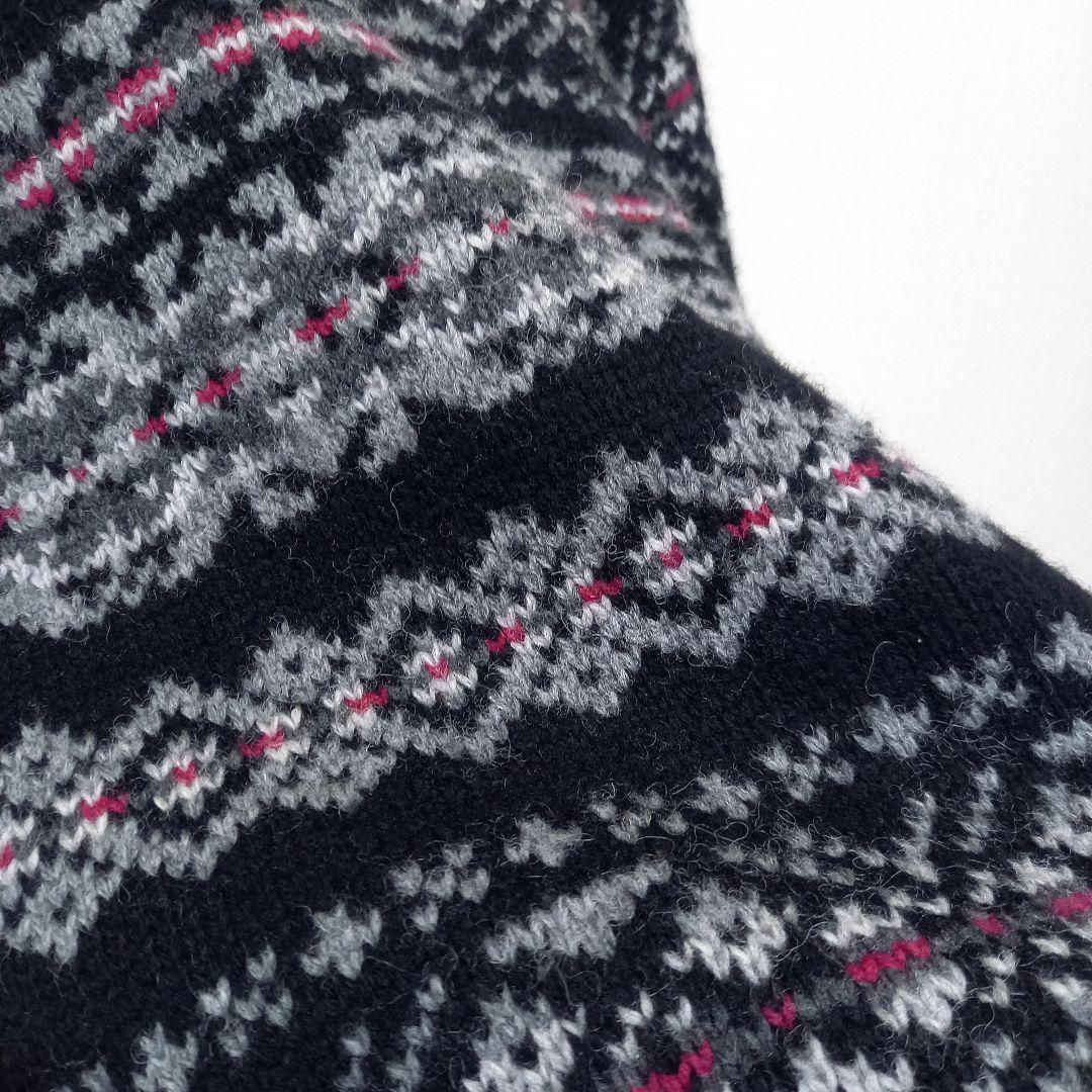 黒！ 90s ポロ ラルフローレン ラムズウール フェアアイルセーター ニット