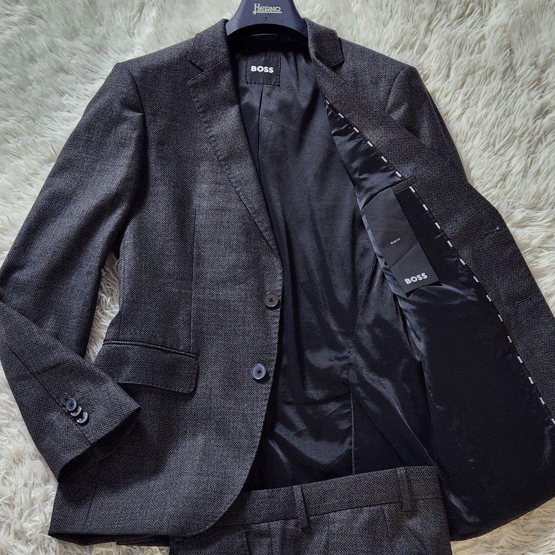 美品✨現行タグ HUGO BOSS スーツ セットアップ ツイード トリコロール