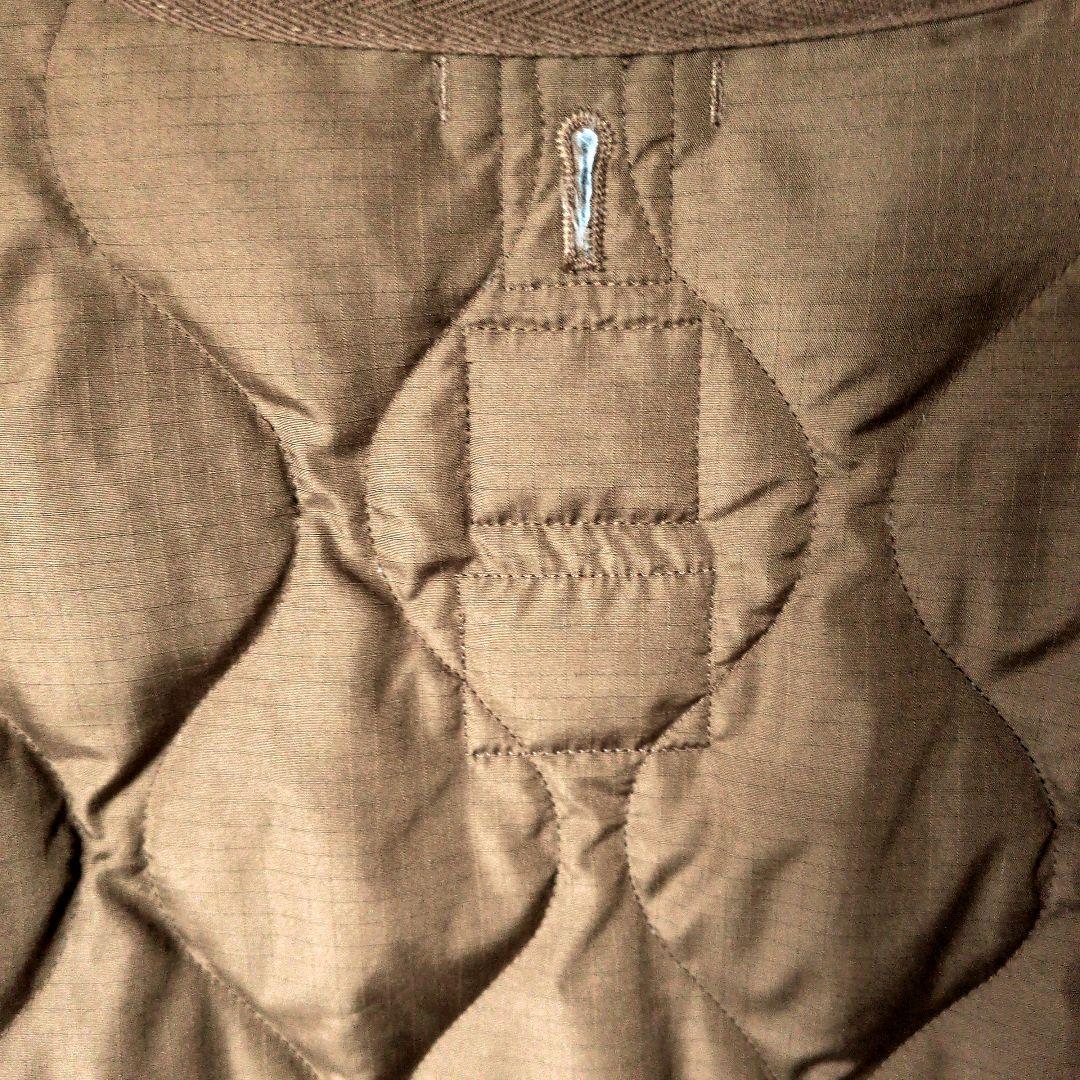 最終値下げ！！TAION ミリタリーVネックジップダウンジャケットライトブラウン