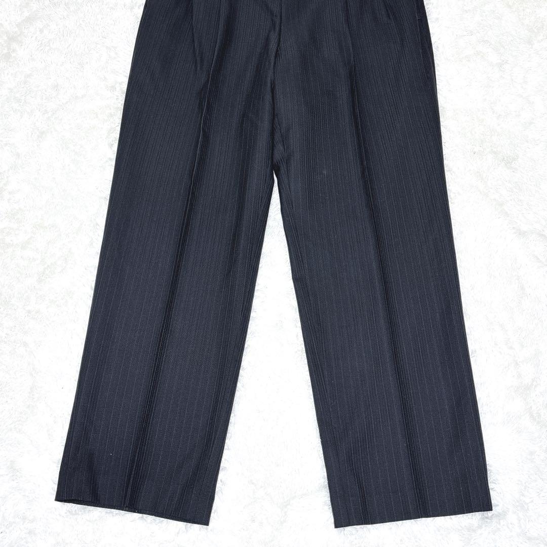 希少サイズ✨REGAL リーガル ダークブルー ストライプ ビジネススーツ