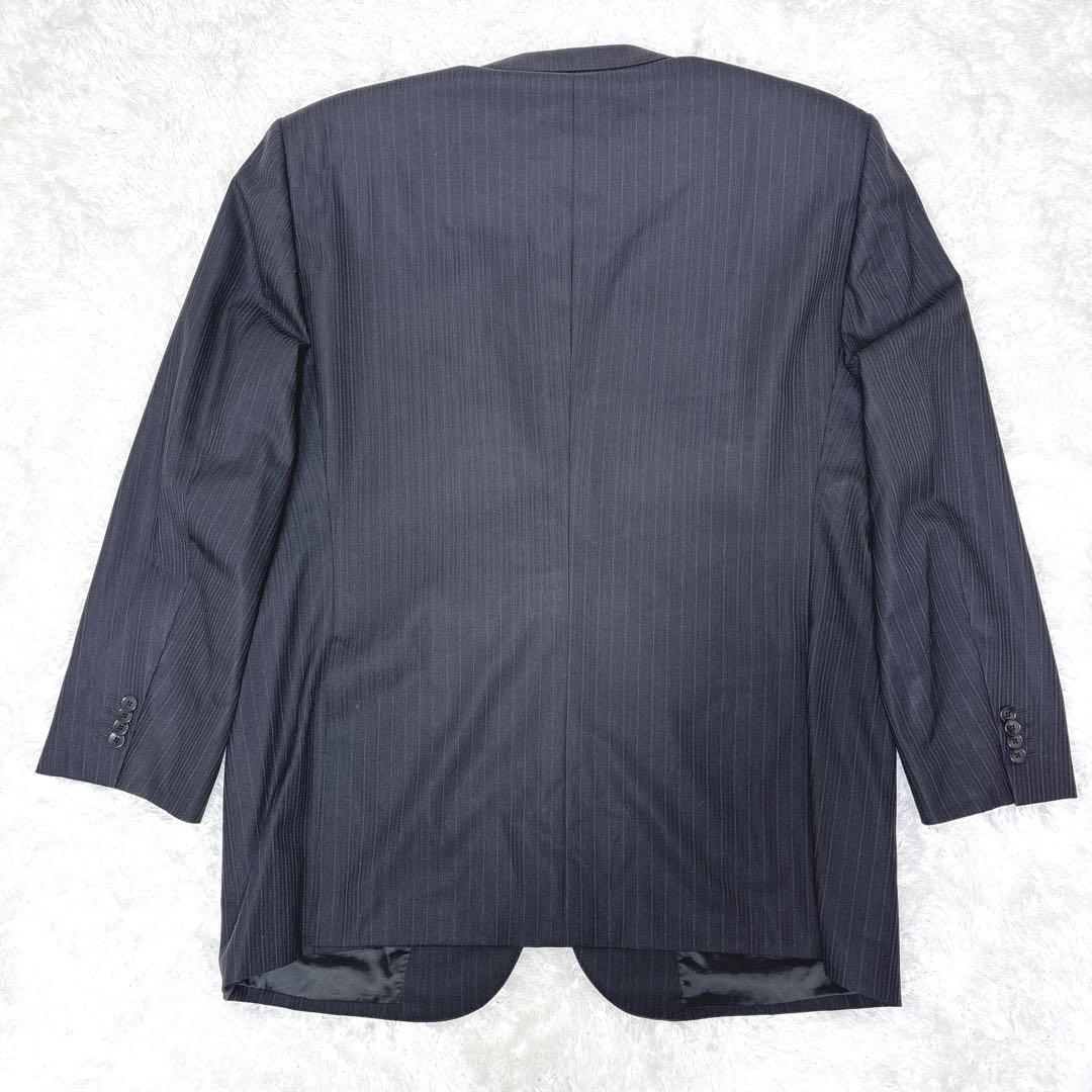 希少サイズ✨REGAL リーガル ダークブルー ストライプ ビジネススーツ