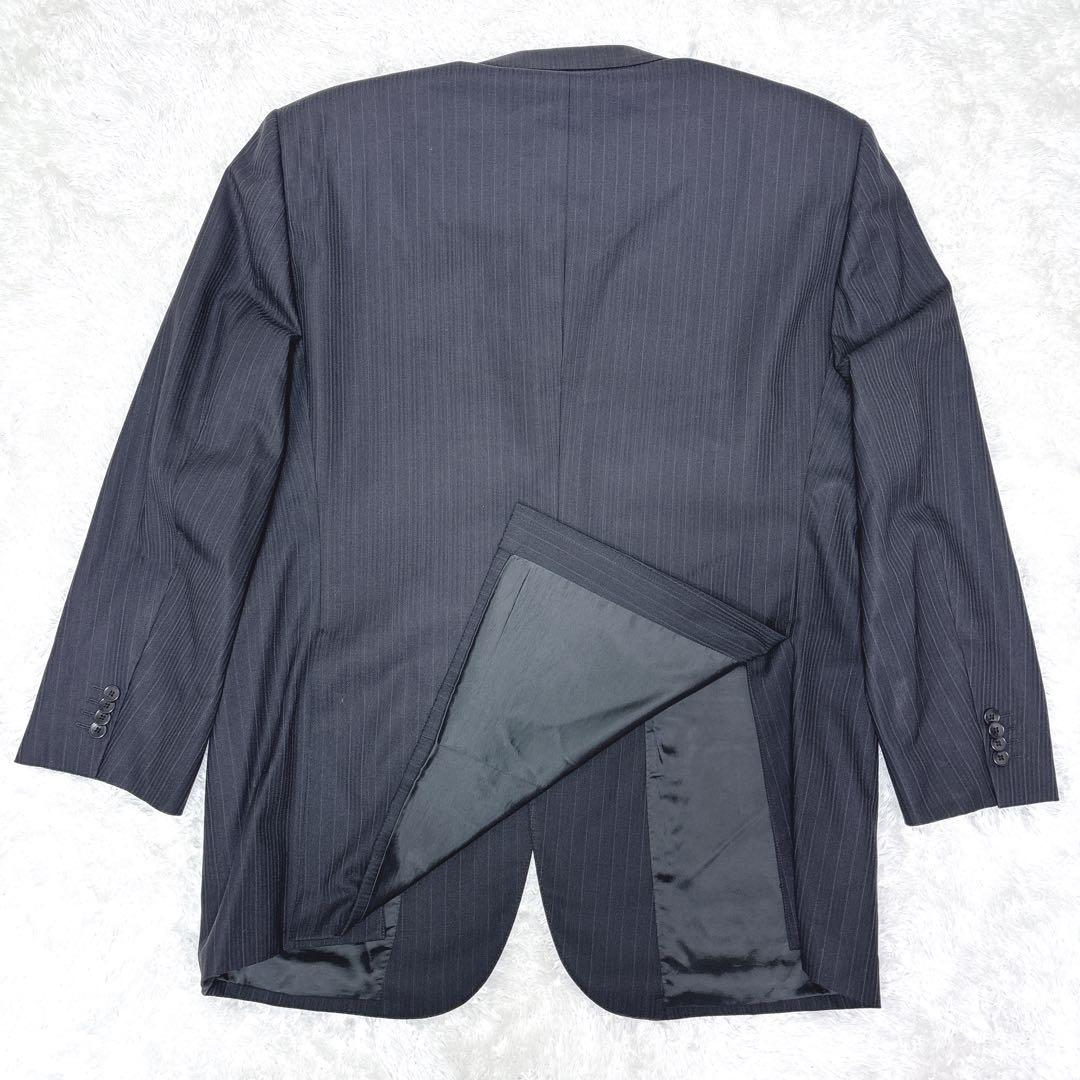 希少サイズ✨REGAL リーガル ダークブルー ストライプ ビジネススーツ