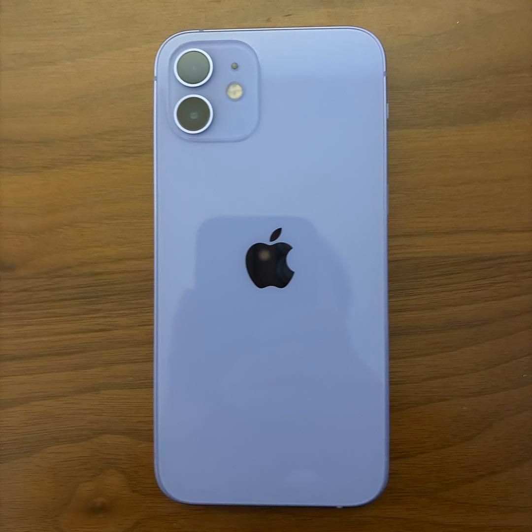 A*a様 Apple iPhone 12 パープル 本体 充電ケーブル付