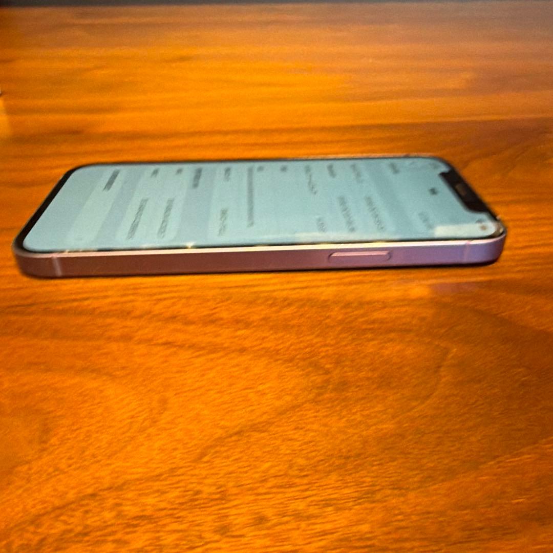 A*a様 Apple iPhone 12 パープル 本体 充電ケーブル付