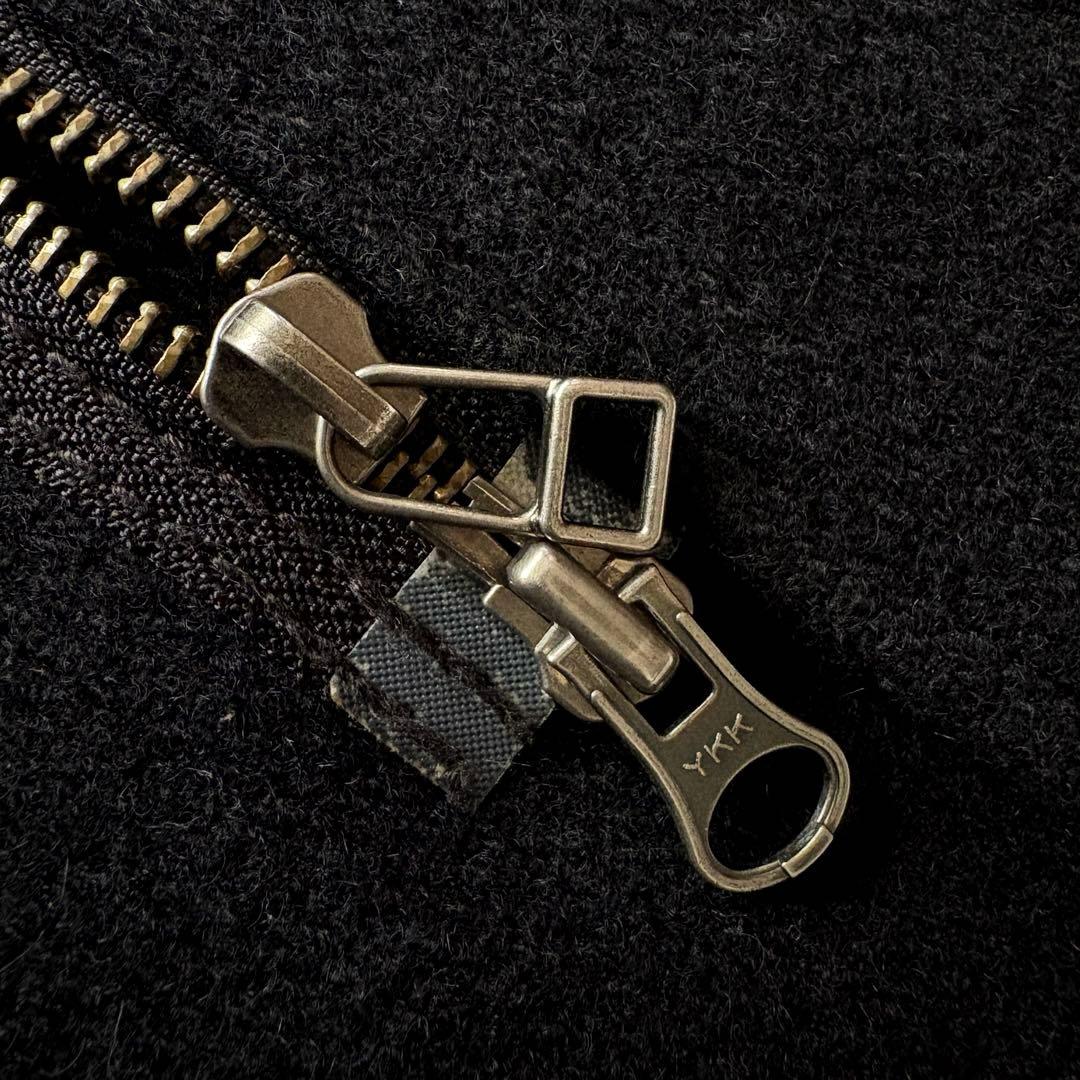 TORNADO MART モッズコート ダブルジップ ラクーンファー 黒 フード