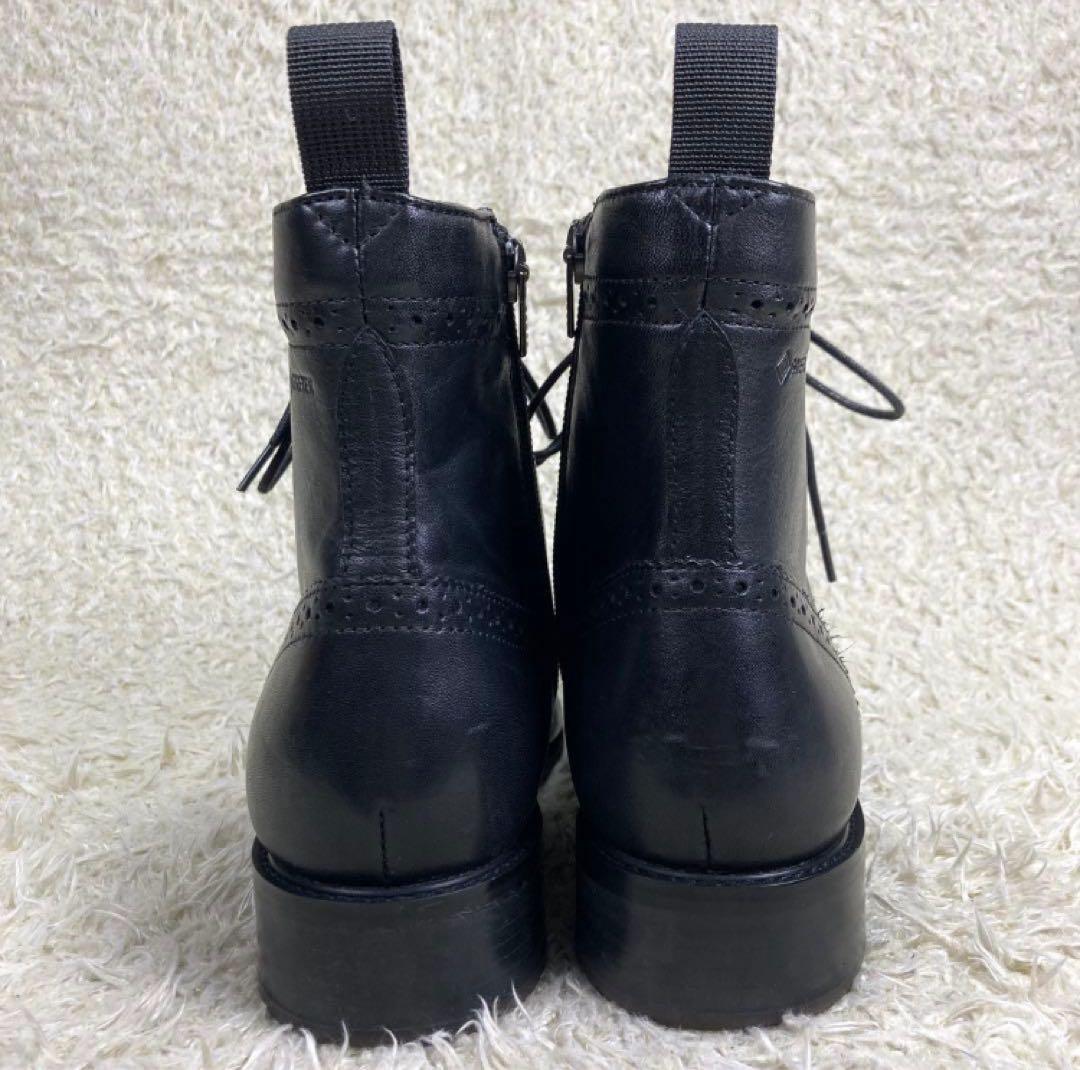 『未使用級』リーガル レースアップブーツ サイドジップ 23 ゴアテックス
