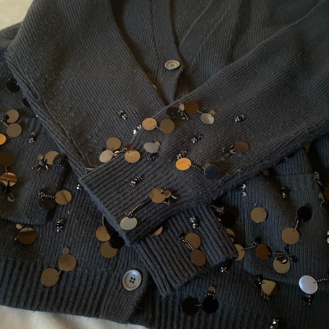 ジョゼムーン♡ BIJOU OVER KNIT CARDIGANカーディガン