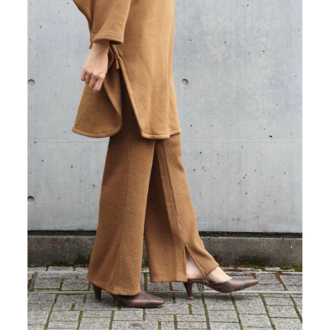 新品　アメリカーナ　ドゥーズィエムクラス　リブパンツ　キャメル