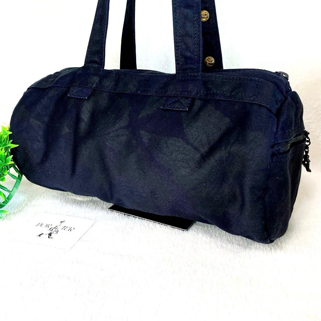 美品 希少✨PORTER ポーター　ドラムバッグ　ミニボストン　アロハ　ブラック