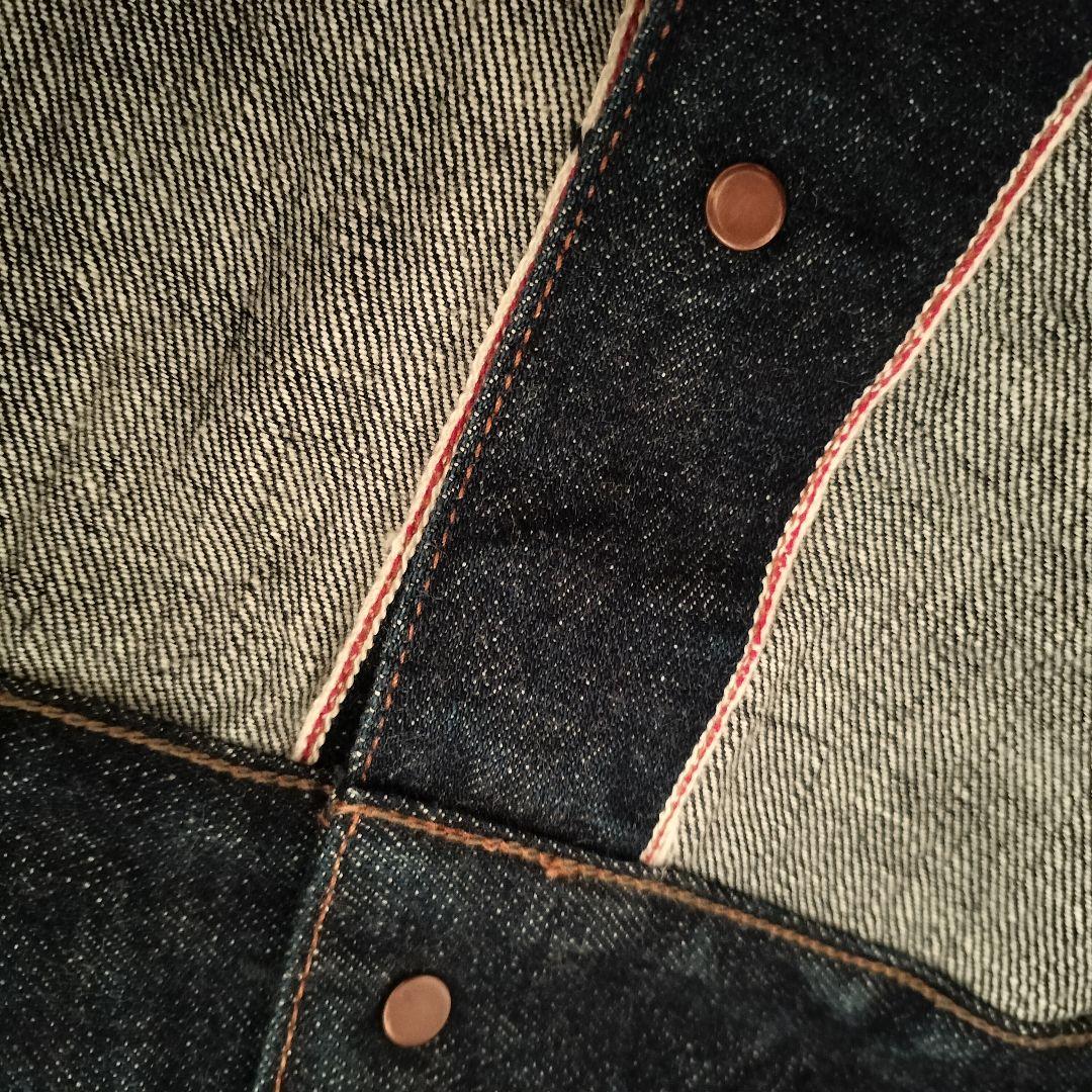 FOB FACTORY F2340 3rdタイプ セルビッチ デニムジャケットL