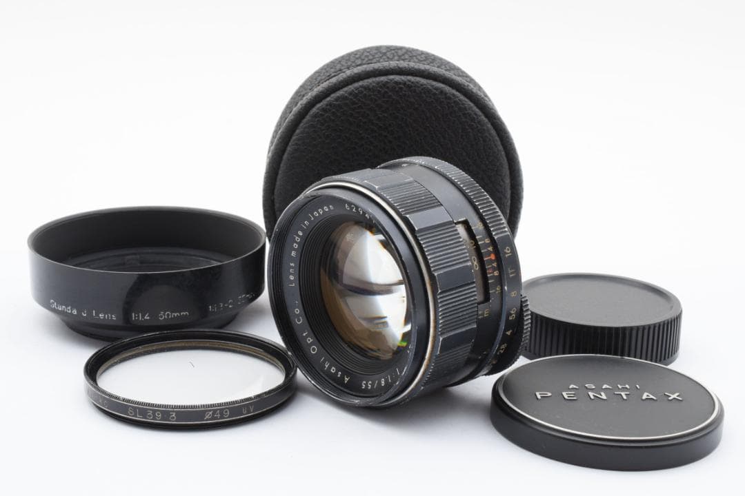 ☆前期型☆ Super Takumar 55mm F1.8 フード付 SO220