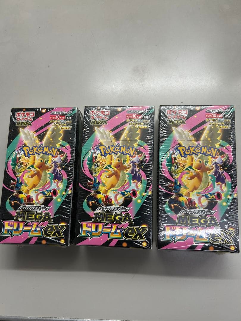 シュリンク付き]ポケモンカードゲーム MEGAドリームEX 3BOX