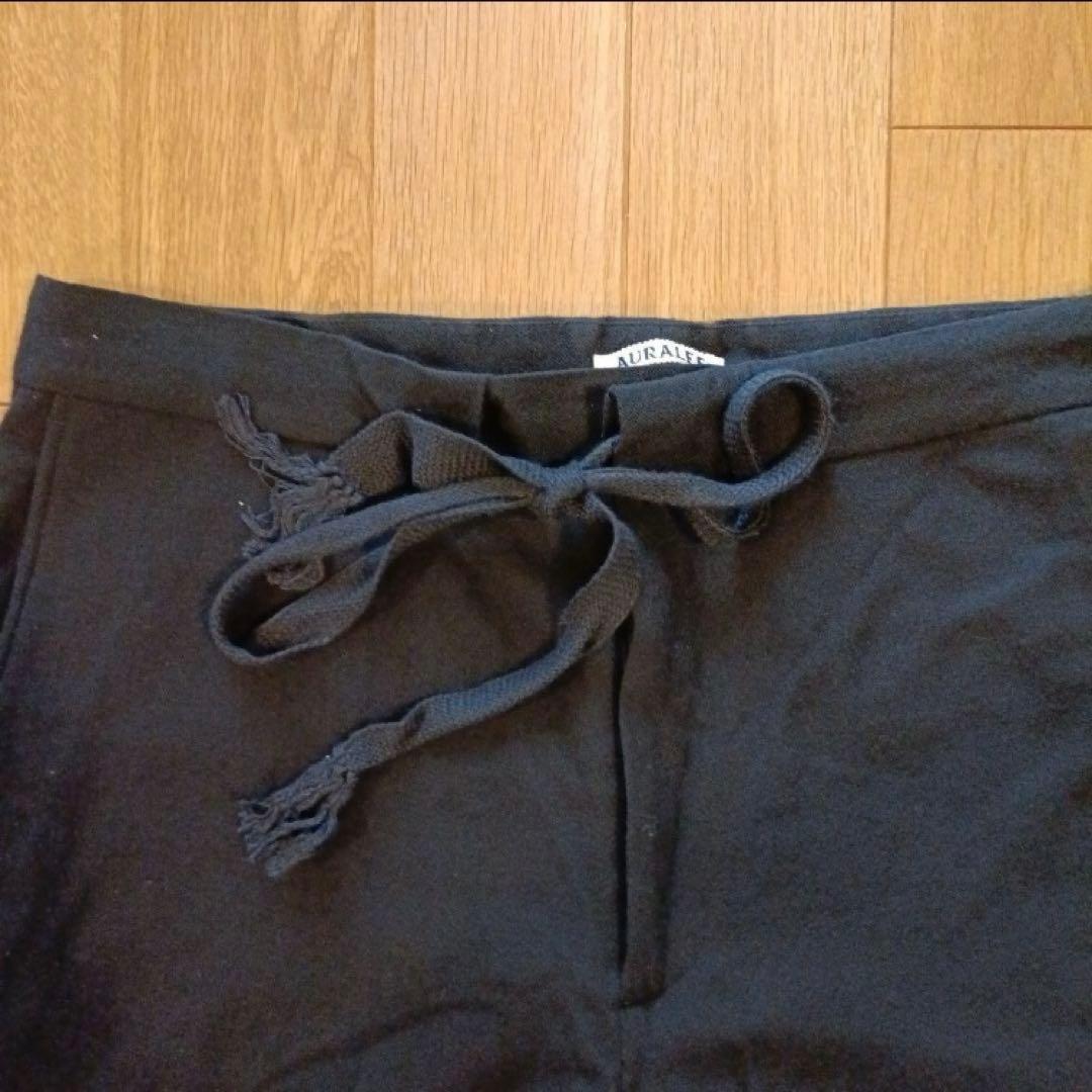 パンツ AURALEE AIRY WOOL VIYELLA EASY PANTS