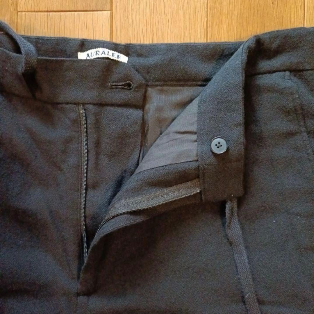 パンツ AURALEE AIRY WOOL VIYELLA EASY PANTS