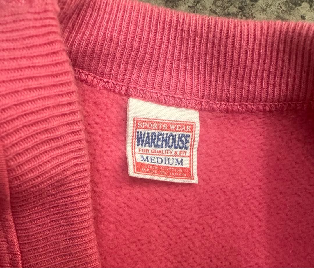 ウエアハウス×ピーナッツ スヌーピー スウェット ピンク　M