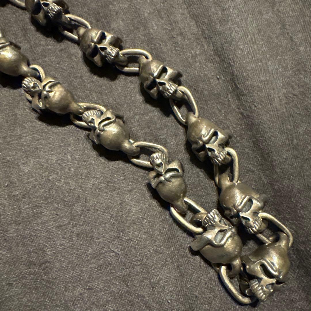 THIRTEEN DESIGNS　ラージスカルウォレットチェーン