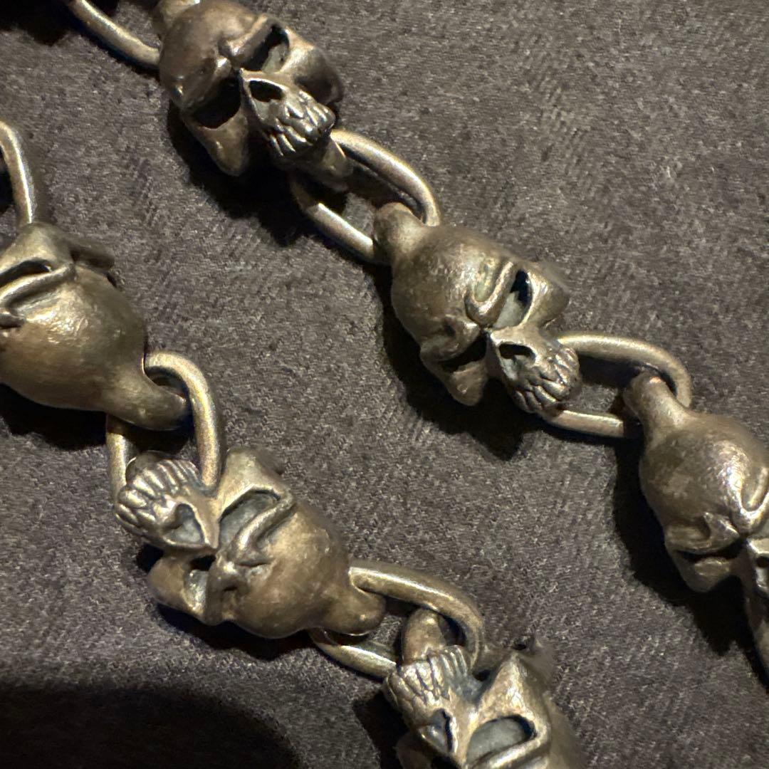 THIRTEEN DESIGNS　ラージスカルウォレットチェーン