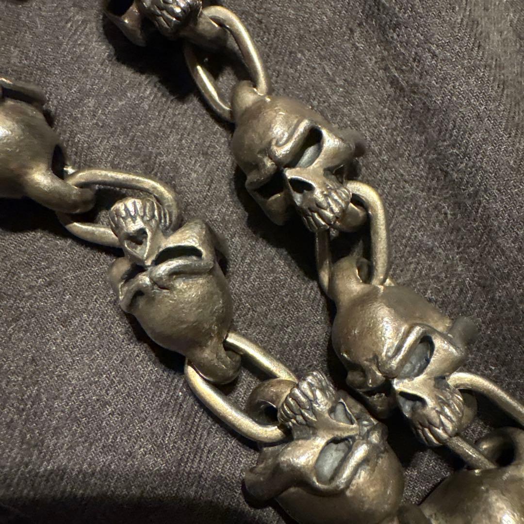 THIRTEEN DESIGNS　ラージスカルウォレットチェーン