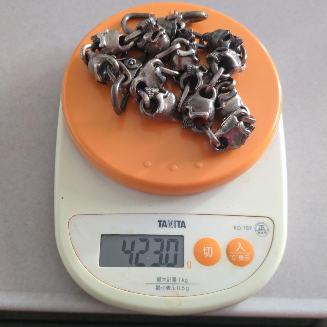 THIRTEEN DESIGNS　ラージスカルウォレットチェーン