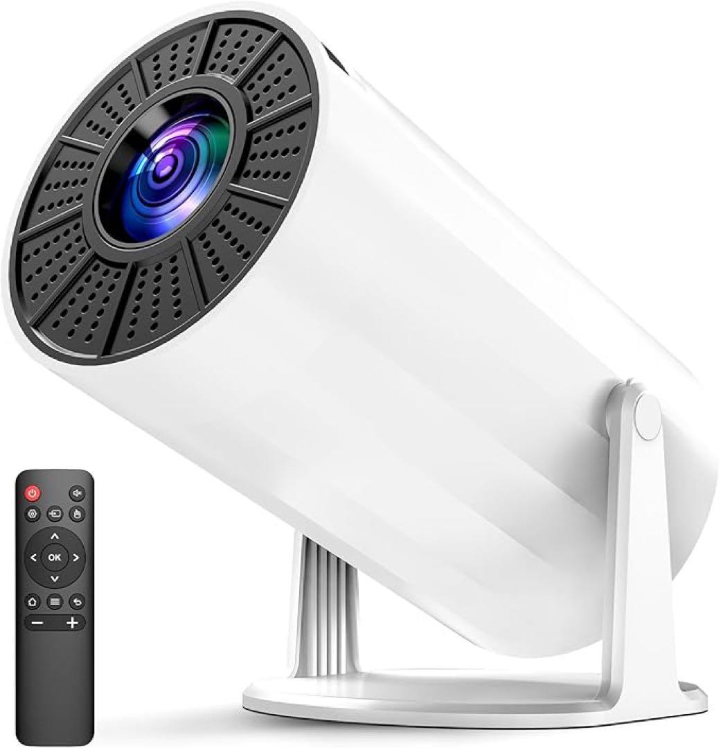 プロジェクター 家庭用　Android TV搭載270°回転・4K対応プレゼント