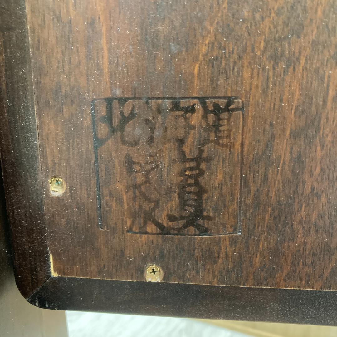 北海道民芸家具　スタンドミラー　姿見　鏡