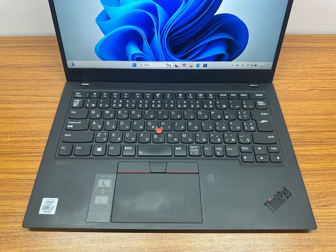 Windowsノート本体 X1 Carbon Gen 7th i7-10710 16Gb 256Gb