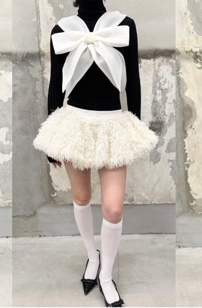 ※YUNO※ litmus her praha リボンハーネス　白