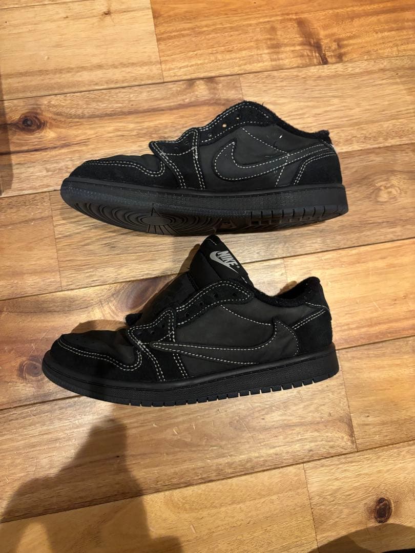 NIKEエアジョーダン1トラヴィススコットファントムブラック21cm